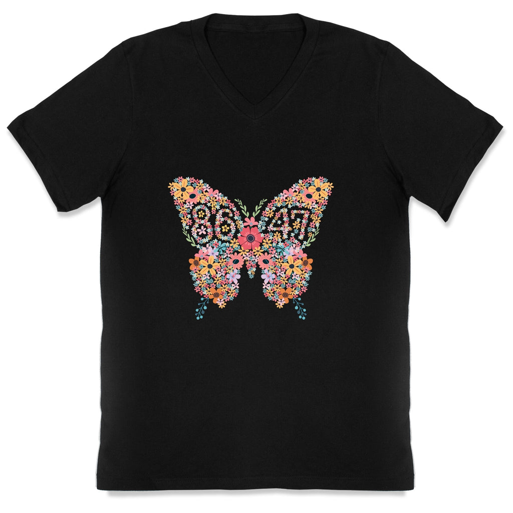 8647 Anti Trump Butterfly V-Neck Unisex