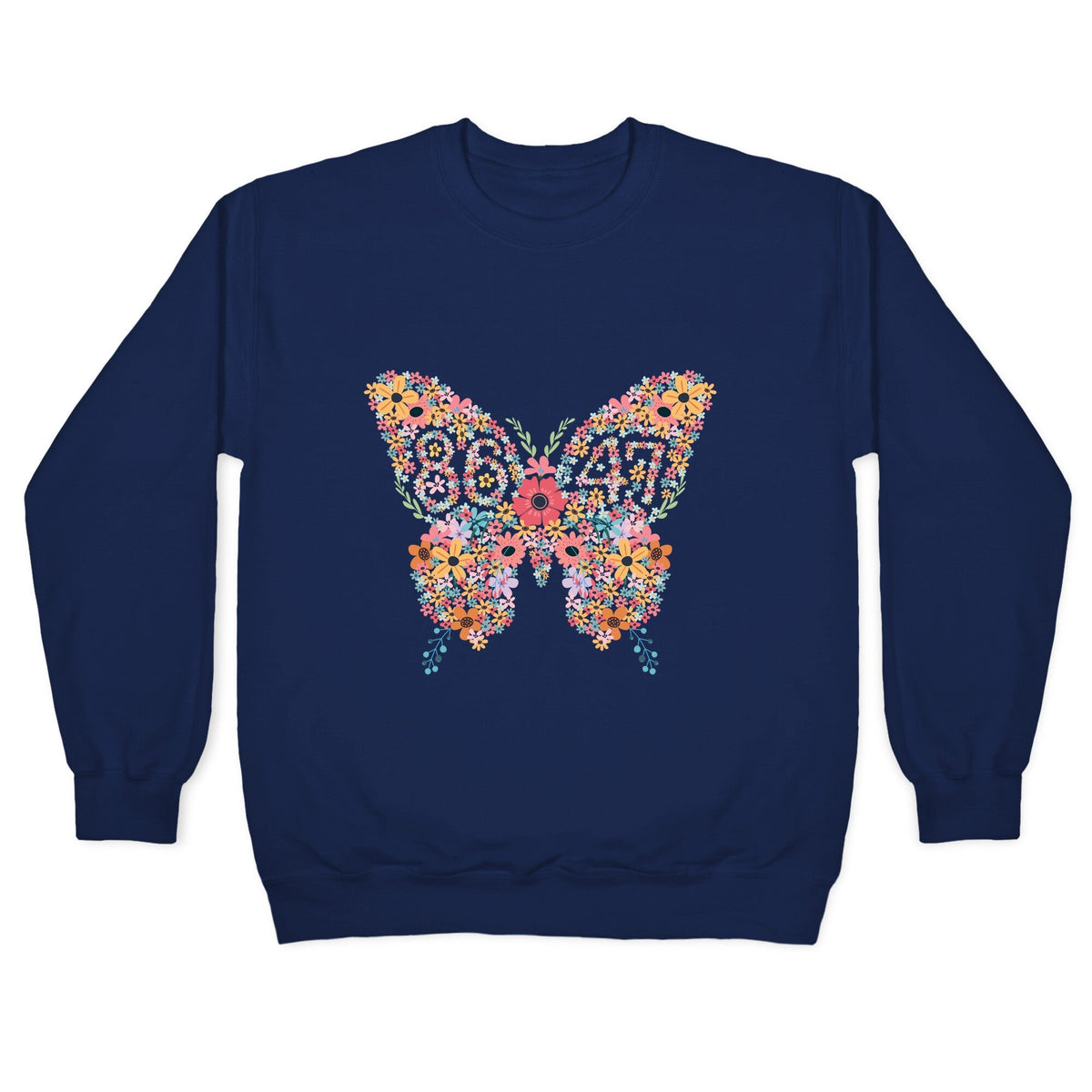 8647 Anti Trump Butterfly Crewneck Unisex