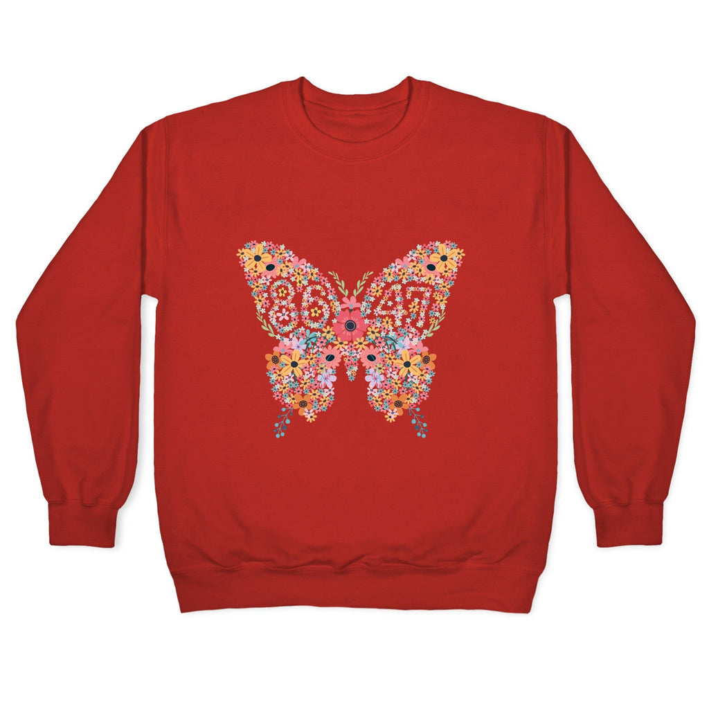 8647 Anti Trump Butterfly Crewneck Unisex