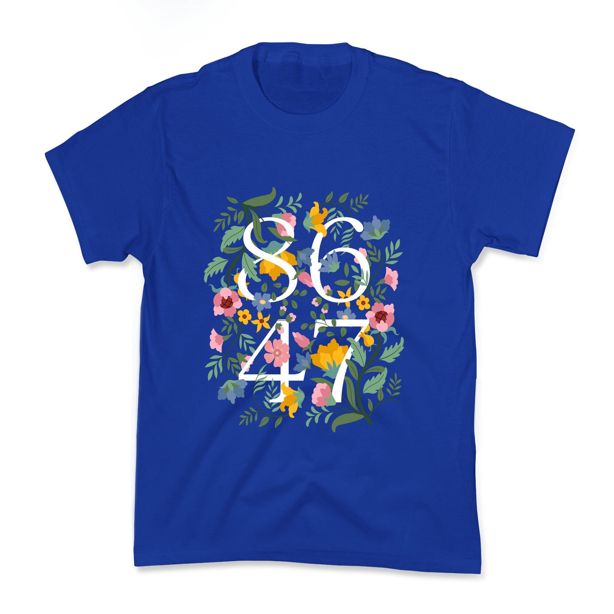 8647 Anti Trump Floral Kids Tee Unisex