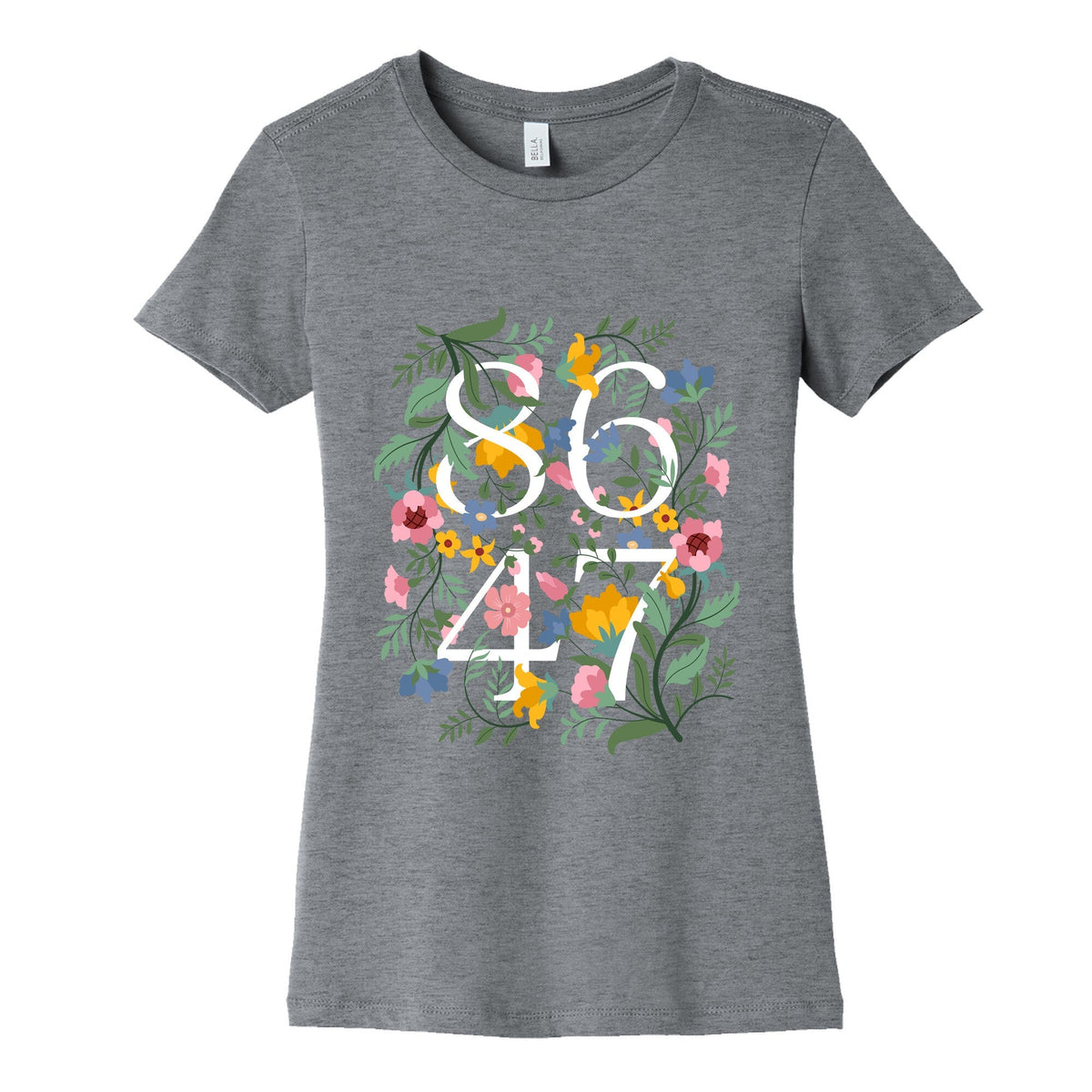8647 Anti Trump Floral Womens Cotton Tee Unisex