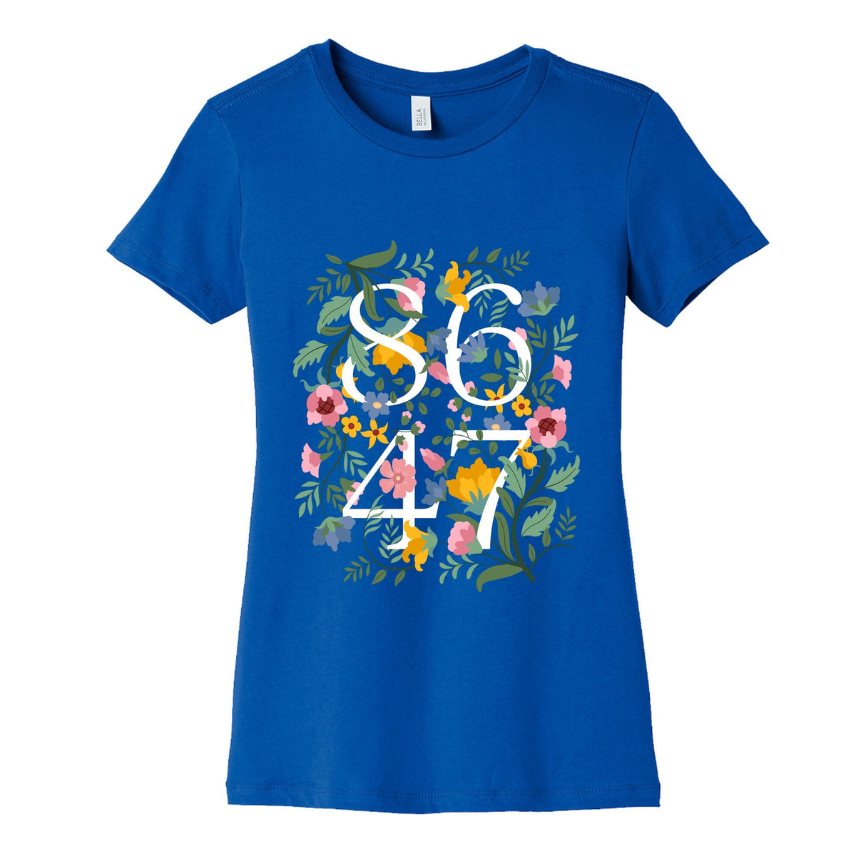 8647 Anti Trump Floral Womens Cotton Tee Unisex