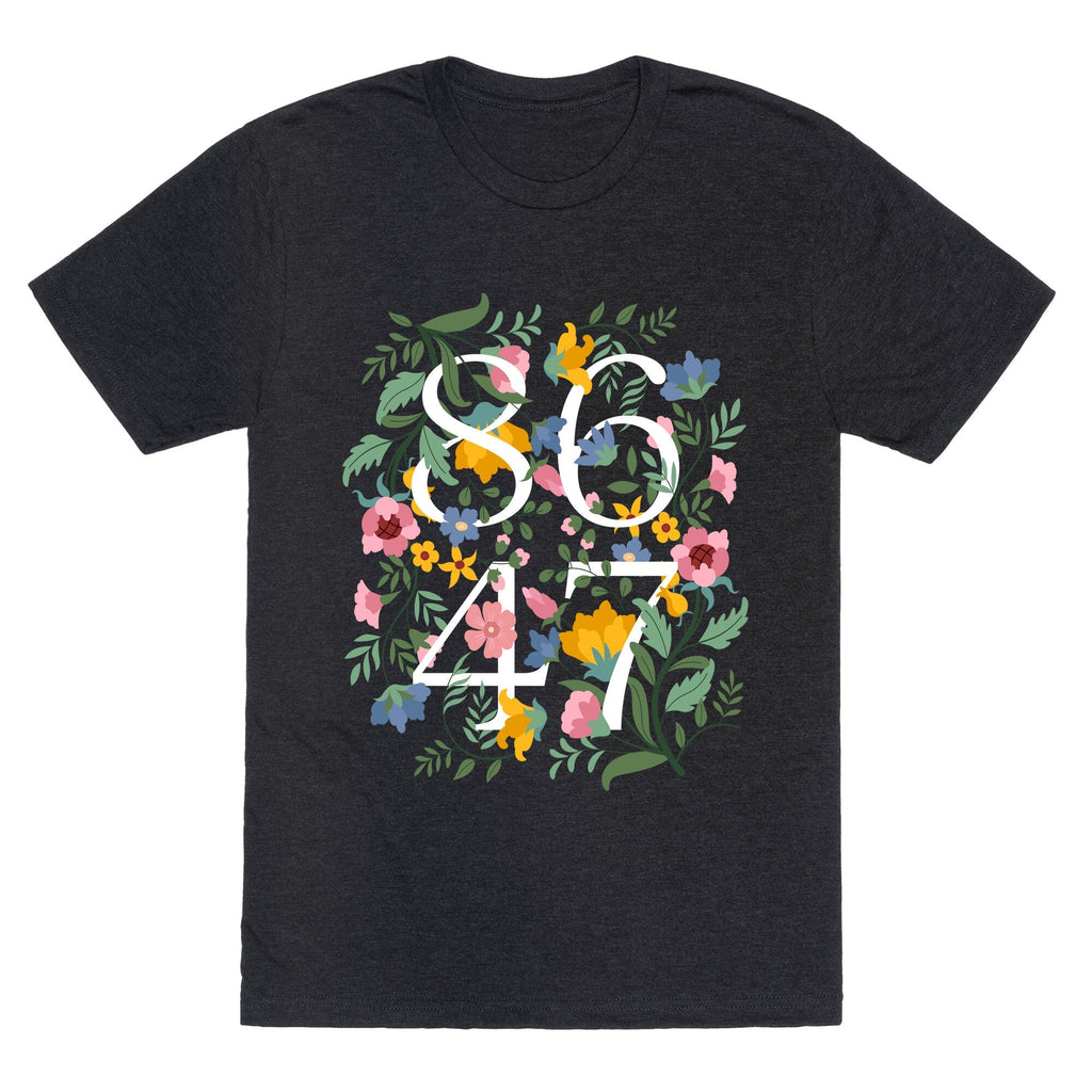 8647 Anti Trump Floral Unisex Triblend Tee Unisex