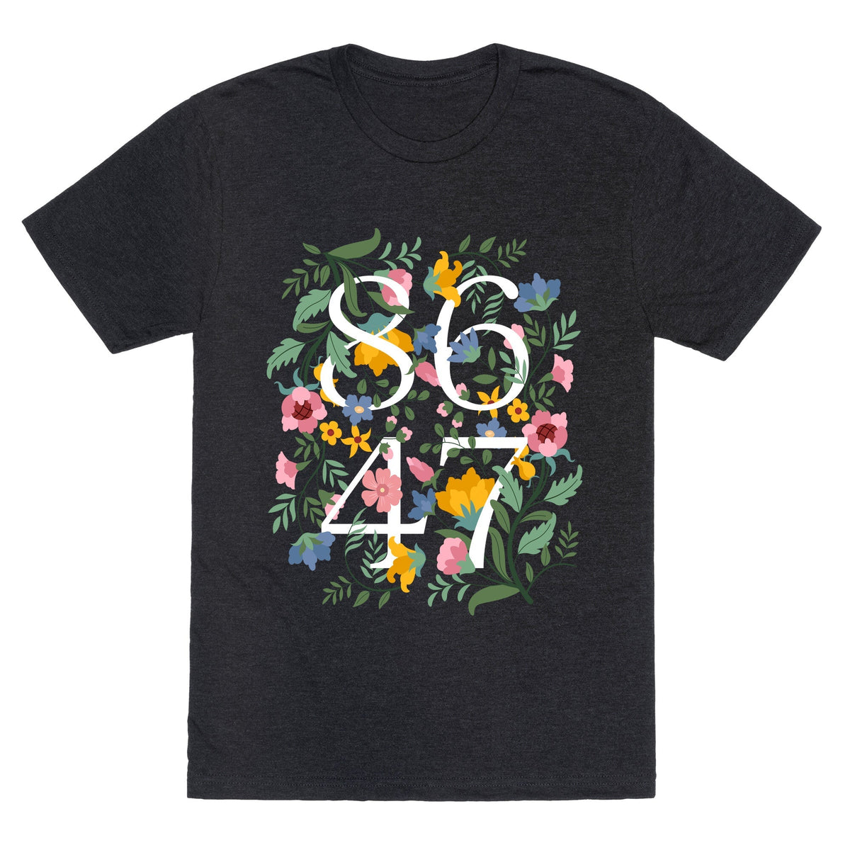 8647 Anti Trump Floral Unisex Triblend Tee Unisex