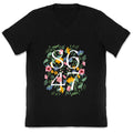 8647 Anti Trump Floral V-Neck Unisex