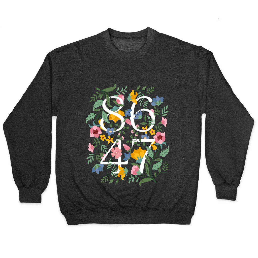 8647 Anti Trump Floral Crewneck Unisex