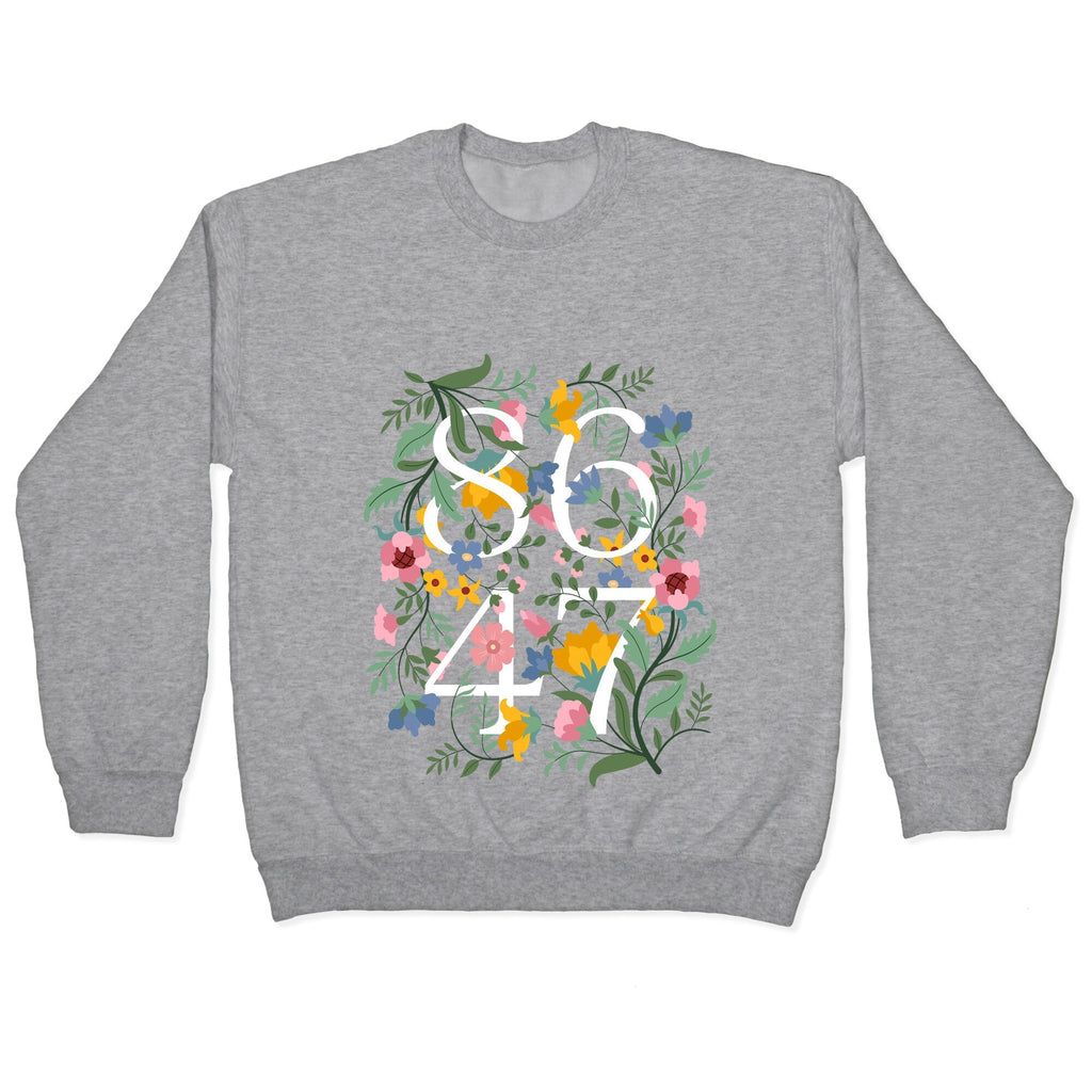 8647 Anti Trump Floral Crewneck Unisex