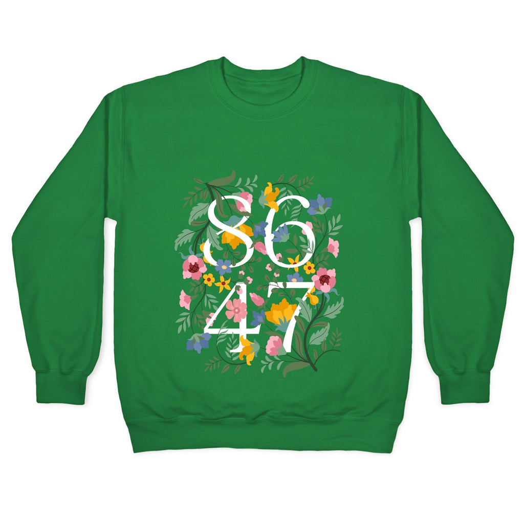 8647 Anti Trump Floral Crewneck Unisex