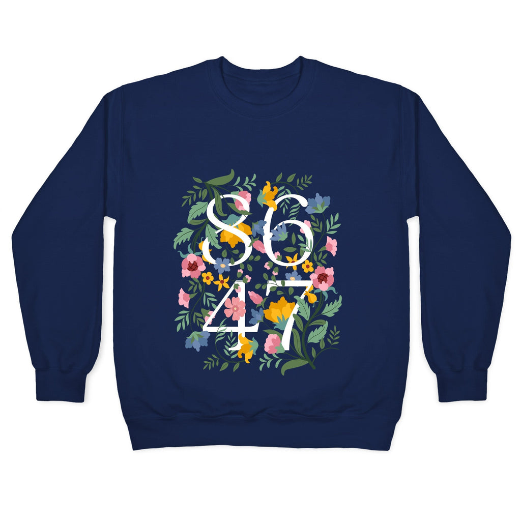 8647 Anti Trump Floral Crewneck Unisex