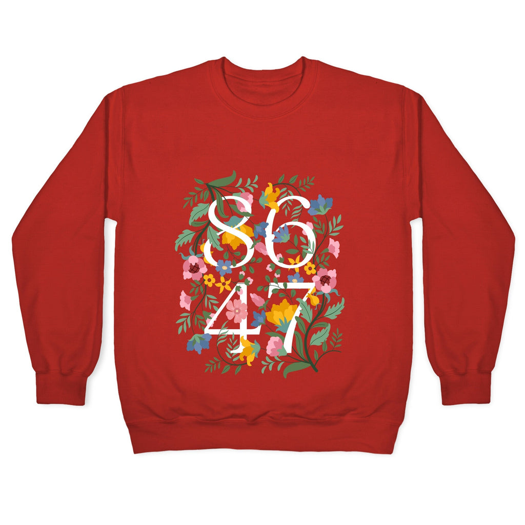 8647 Anti Trump Floral Crewneck Unisex