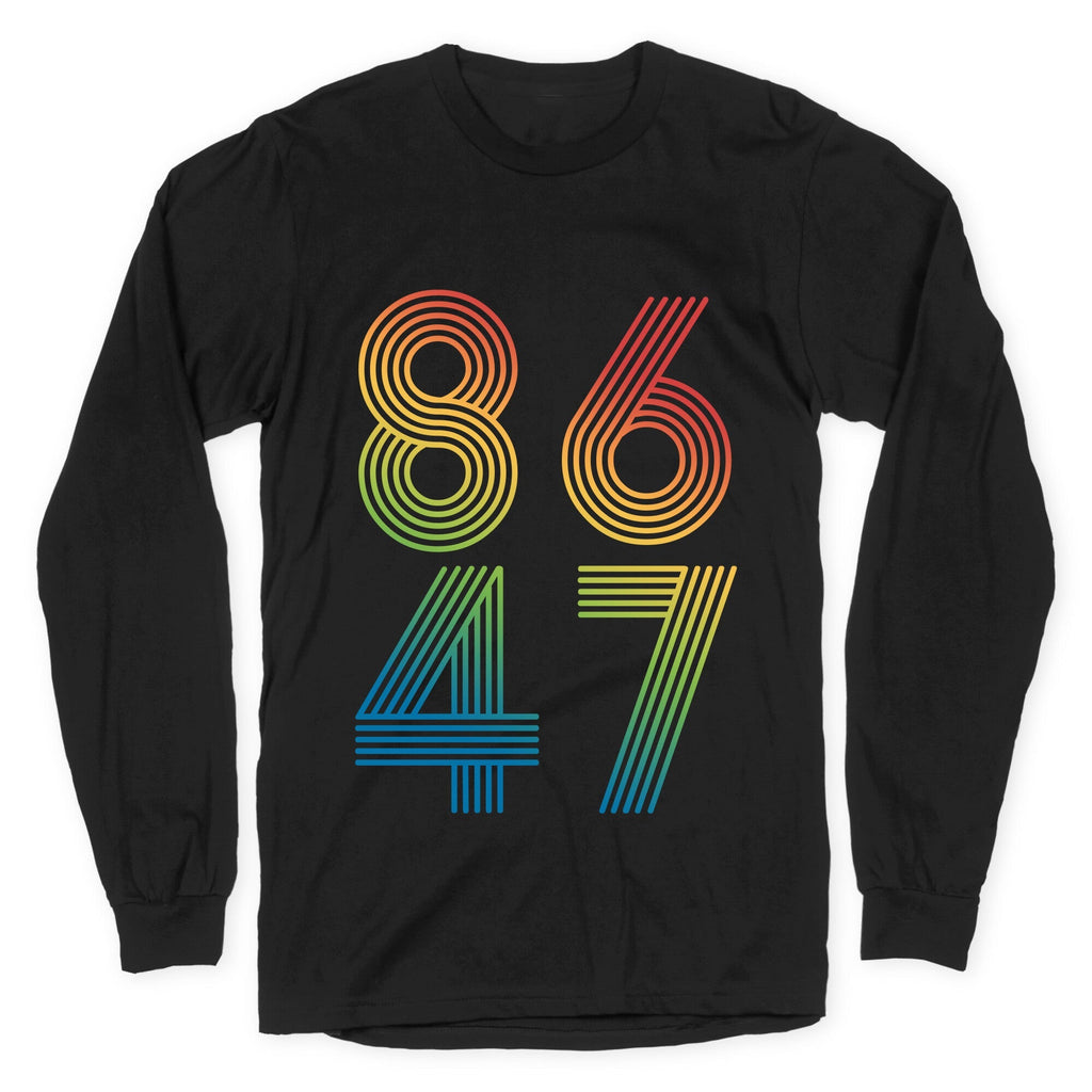 8647 Anti Trump Rainbow Longsleeve Tee Unisex