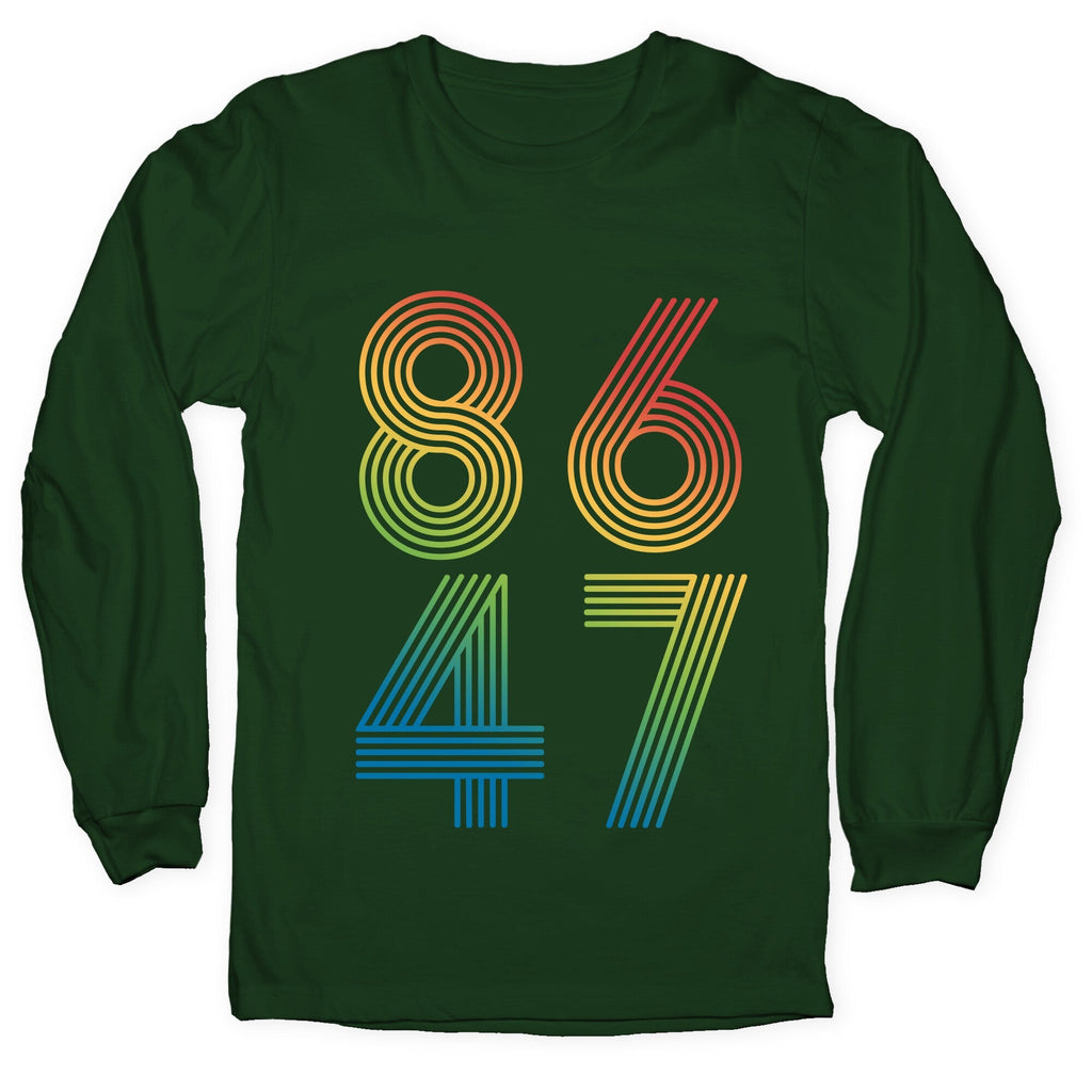 8647 Anti Trump Rainbow Longsleeve Tee Unisex