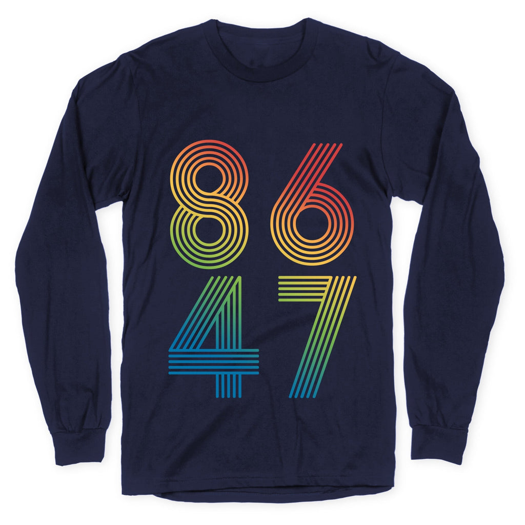 8647 Anti Trump Rainbow Longsleeve Tee Unisex