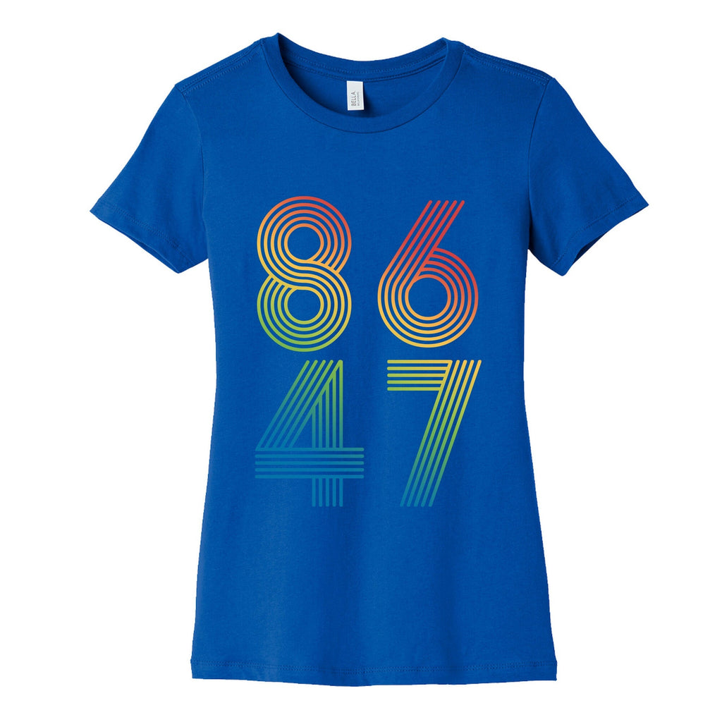 8647 Anti Trump Rainbow Womens Cotton Tee Unisex