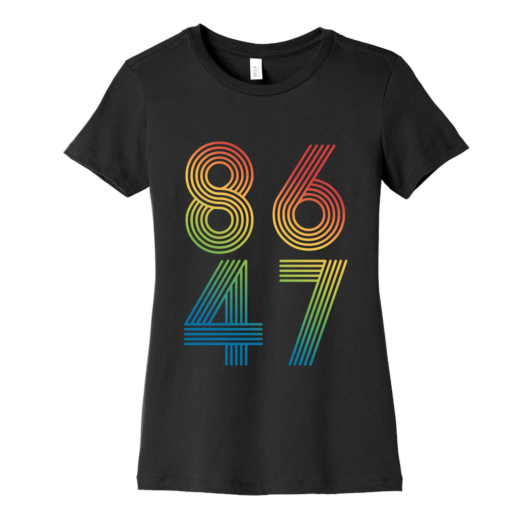 8647 Anti Trump Rainbow Womens Cotton Tee Unisex