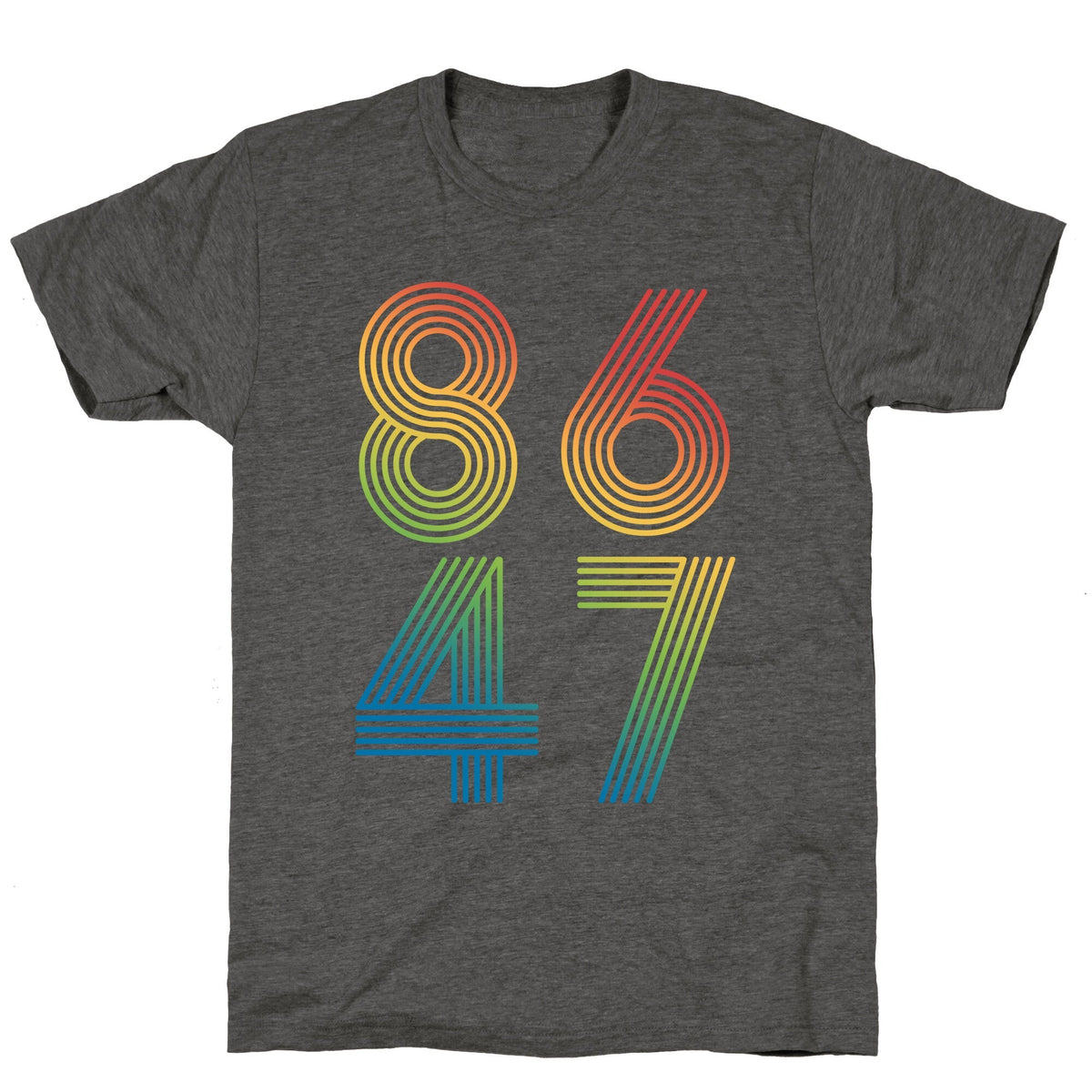8647 Anti Trump Rainbow Unisex Triblend Tee Unisex
