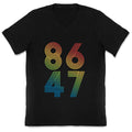 8647 Anti Trump Rainbow V-Neck Unisex