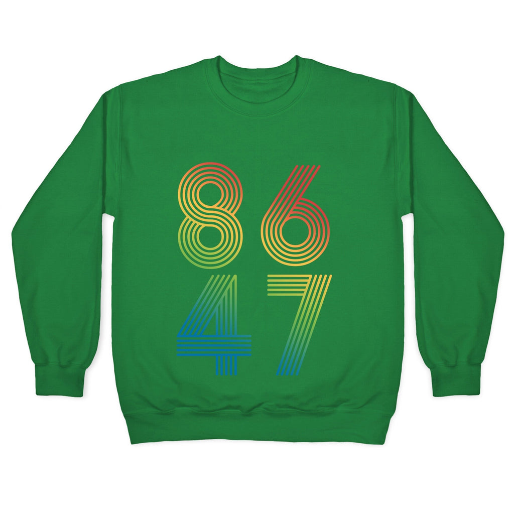 8647 Anti Trump Rainbow Crewneck Unisex