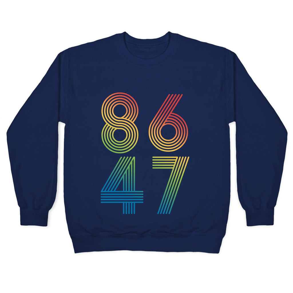 8647 Anti Trump Rainbow Crewneck Unisex