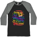 Love Whoever The F You Want Baseball Tee Unisex