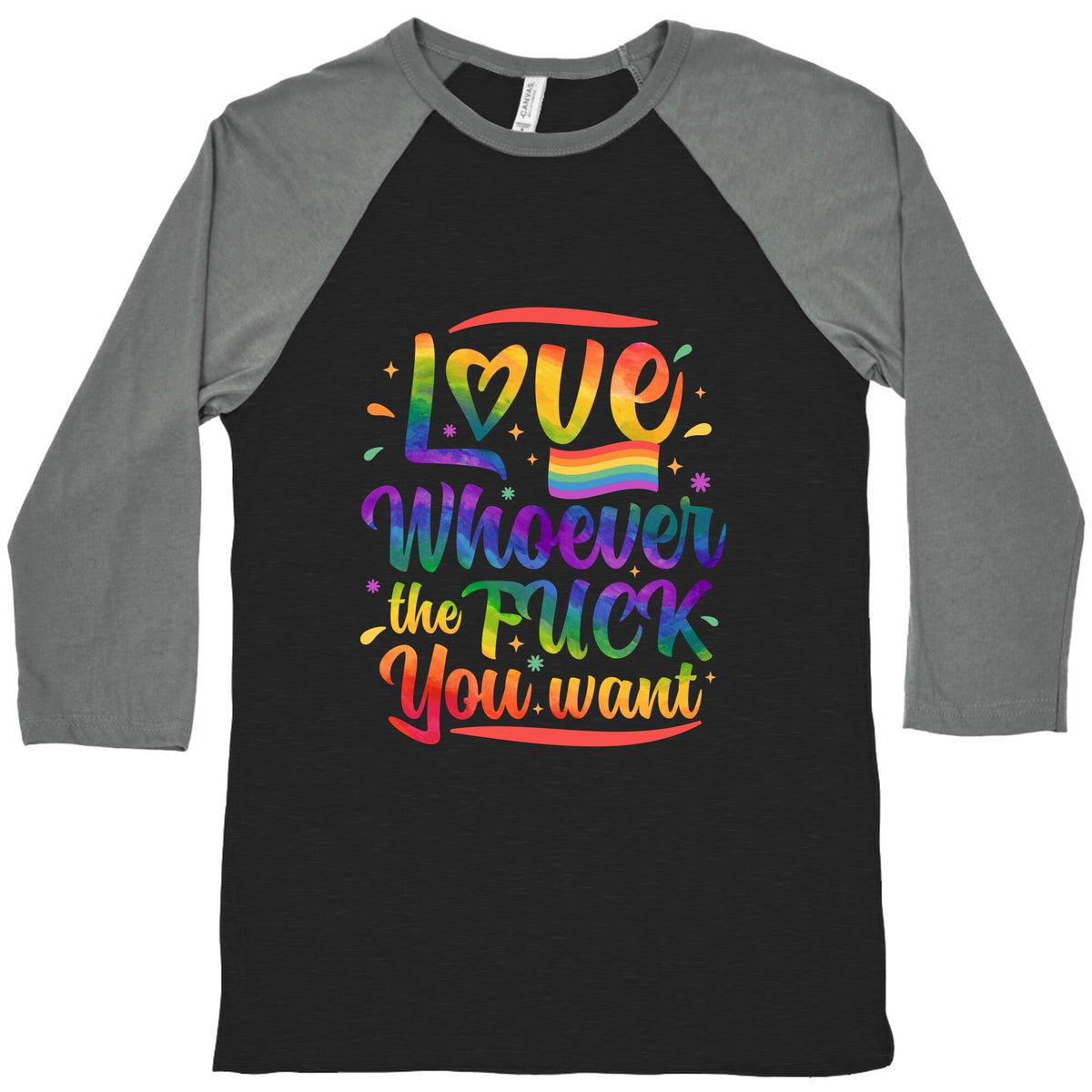 Love Whoever The F You Want Baseball Tee Unisex