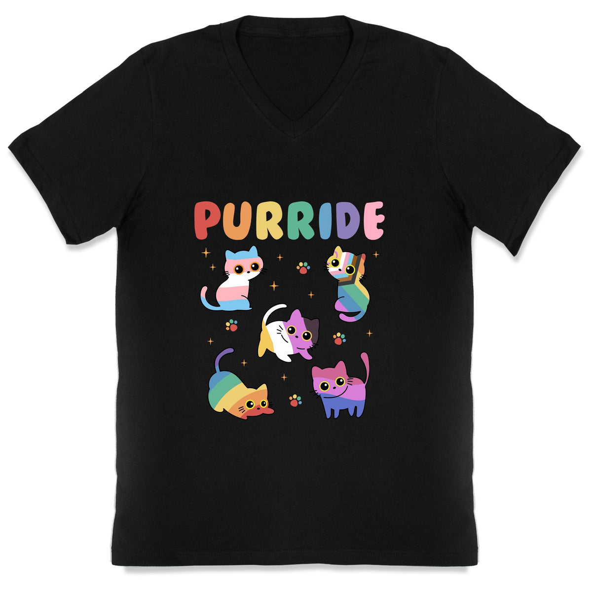 Purride Cats Pride V-Neck Unisex