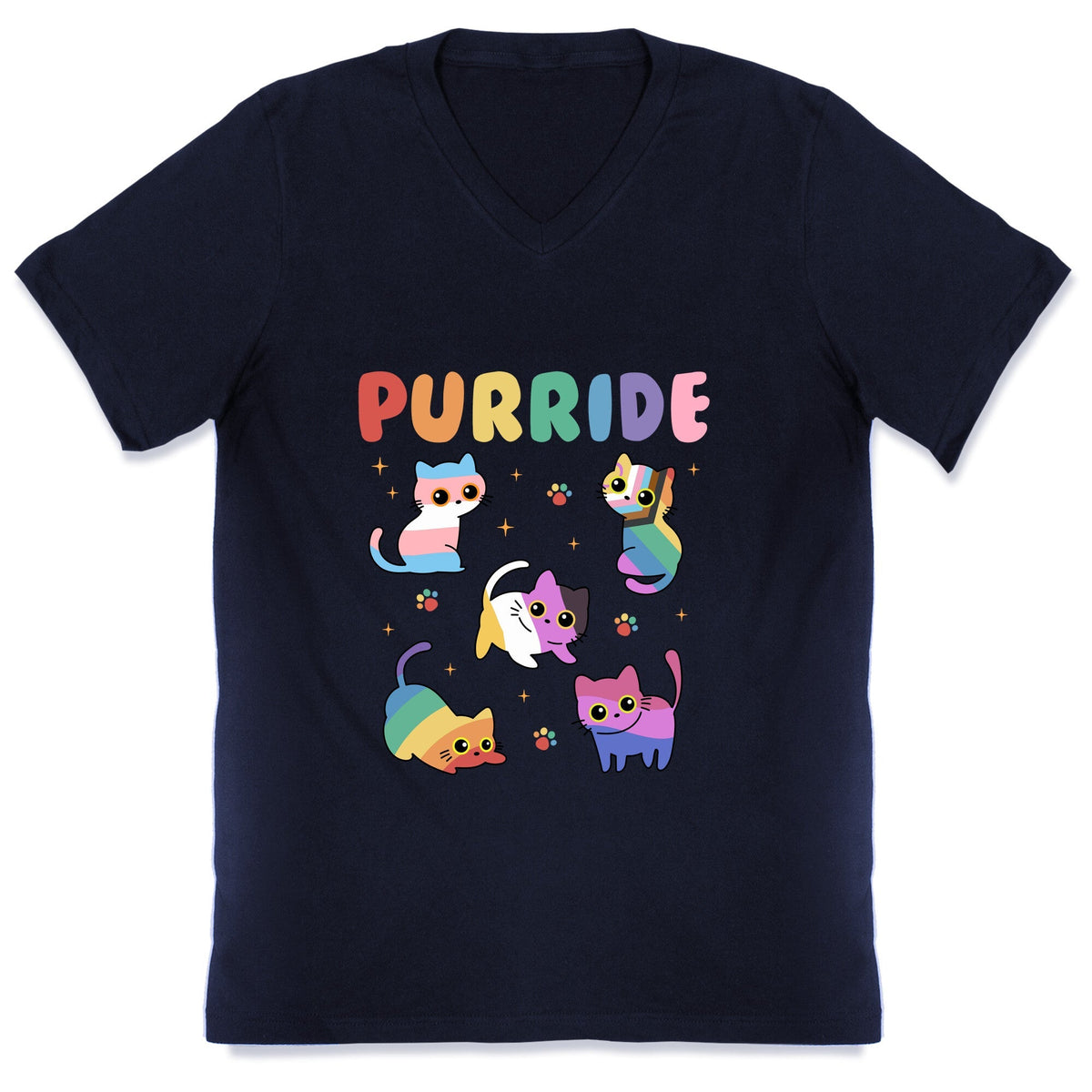 Purride Cats Pride V-Neck Unisex