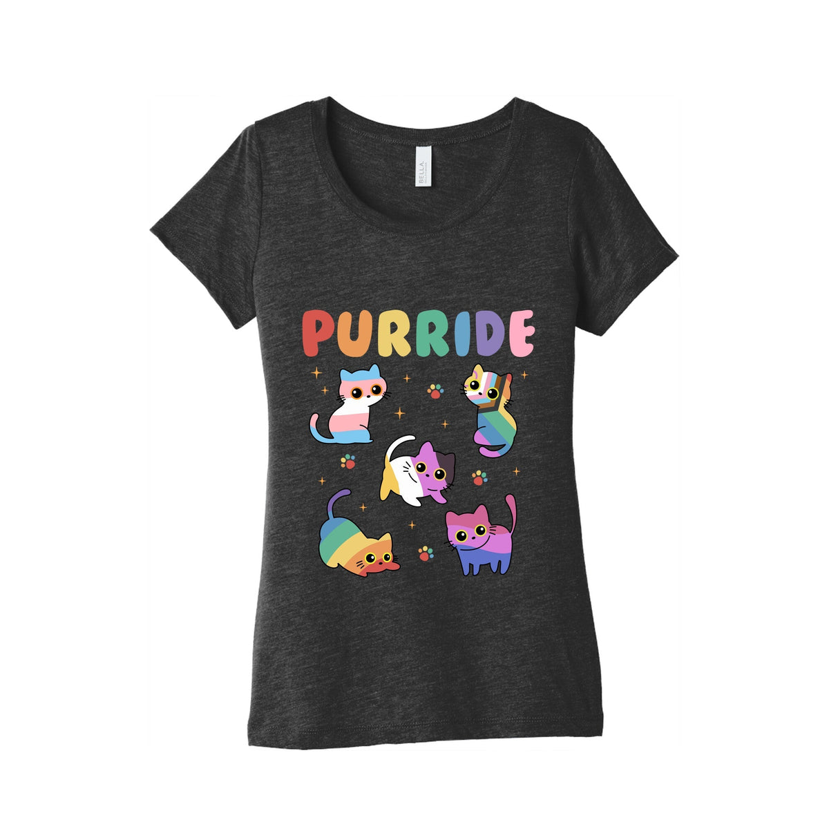 Purride Cats Pride Womens Triblend Tee Unisex
