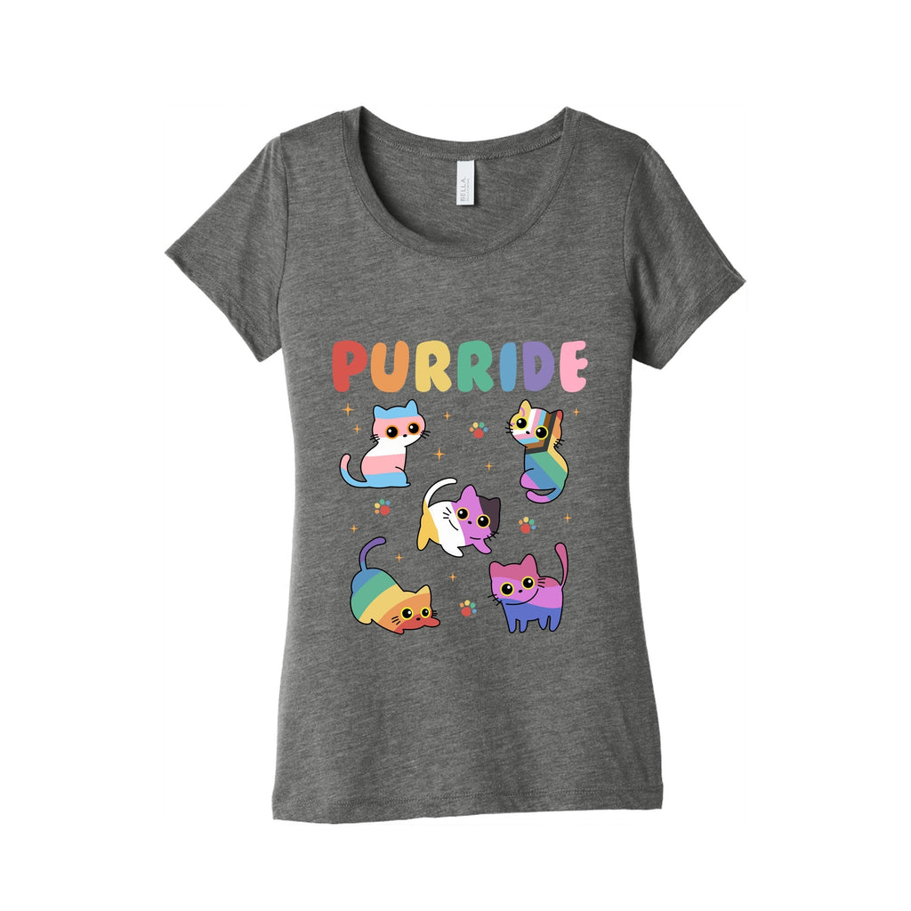 Purride Cats Pride Womens Triblend Tee Unisex