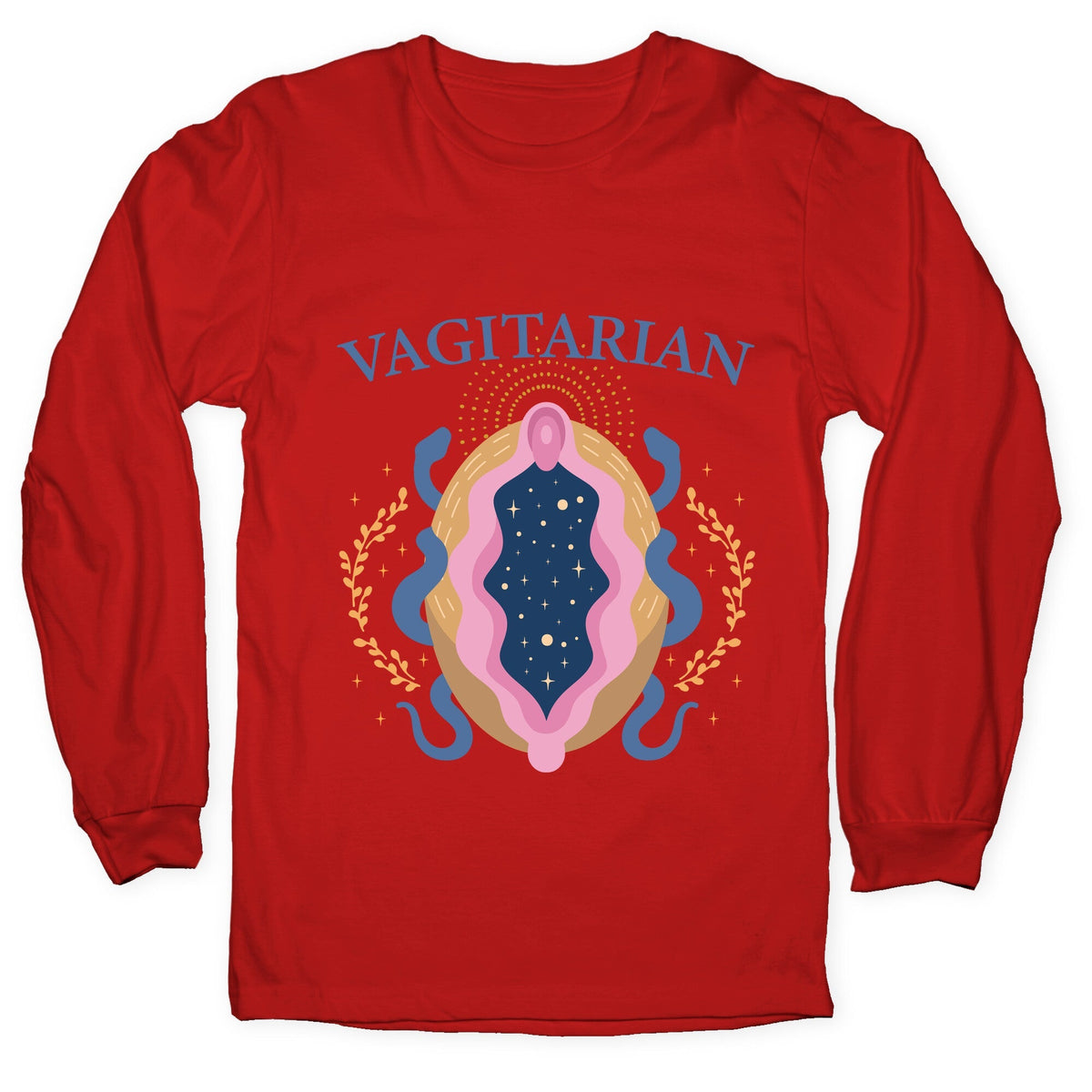 Vagitarian Lesbian Pride Longsleeve Tee Unisex