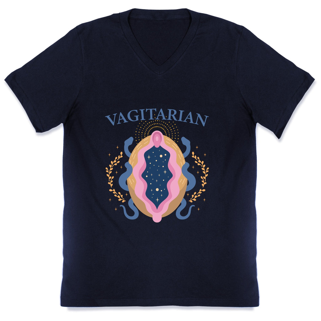 Vagitarian Lesbian Pride V-Neck Unisex