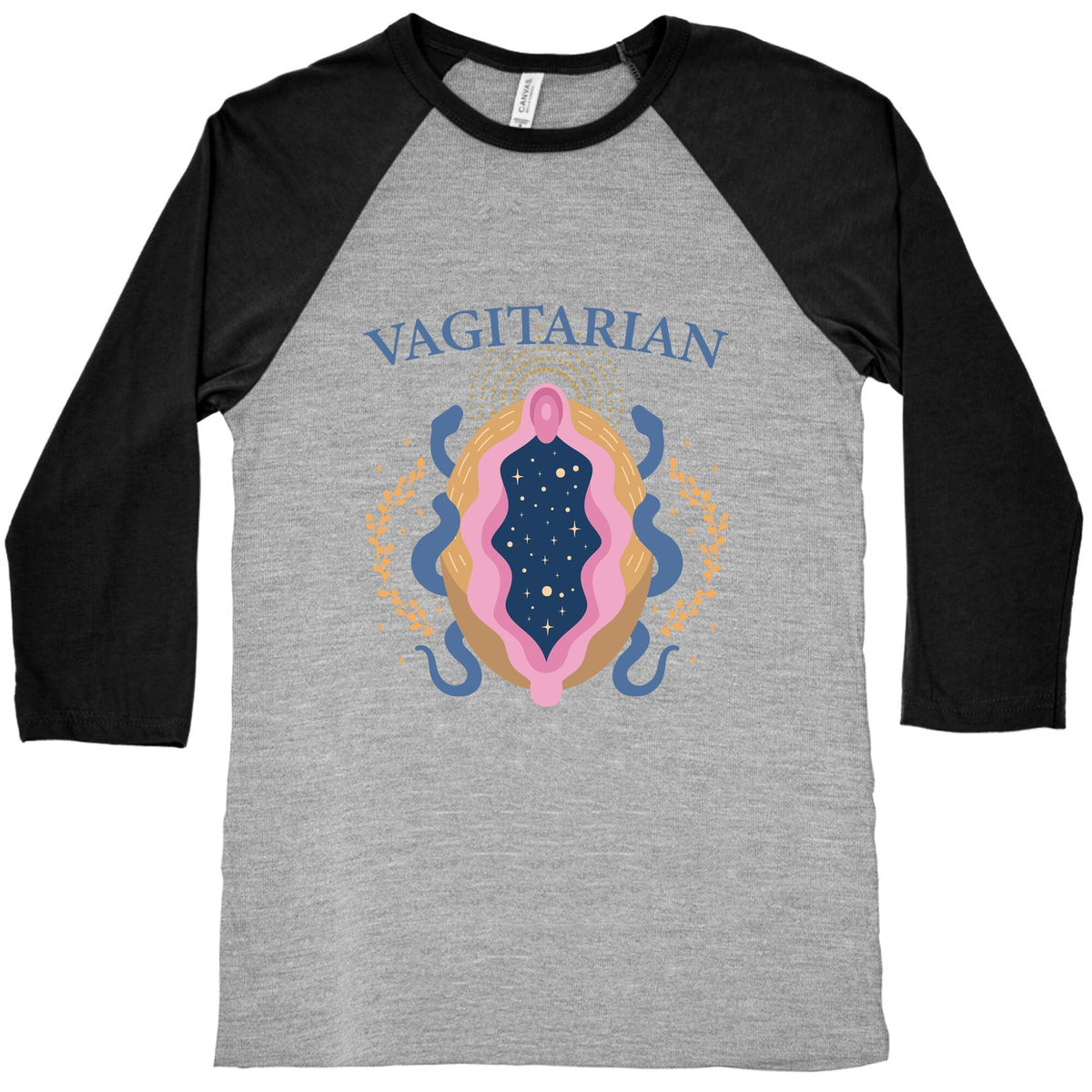 Vagitarian Lesbian Pride Baseball Tee Unisex