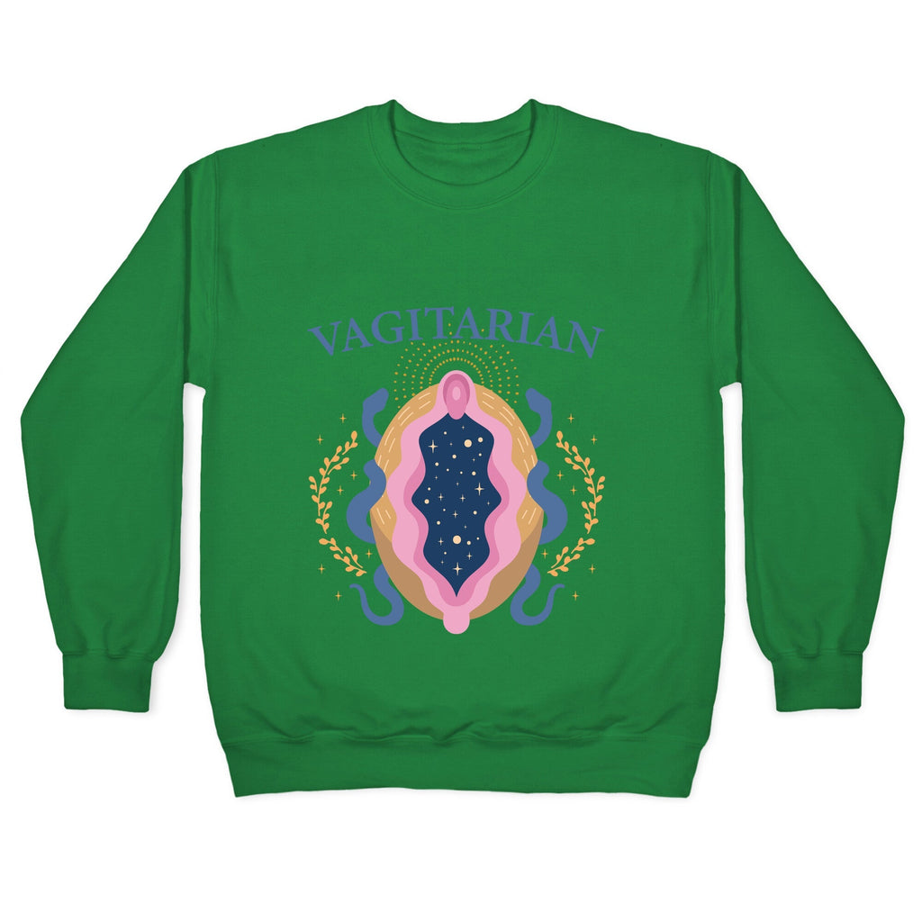 Vagitarian Lesbian Pride Crewneck Unisex