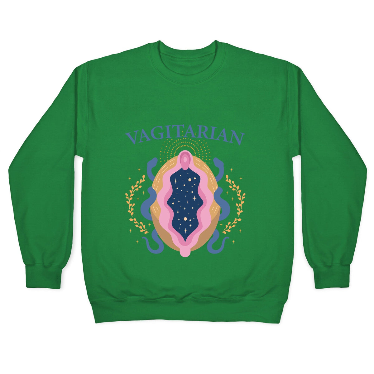 Vagitarian Lesbian Pride Crewneck Unisex