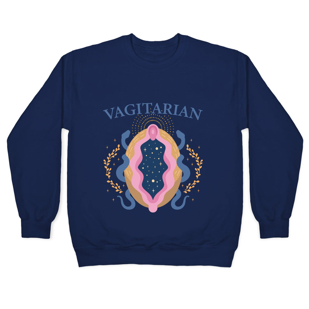 Vagitarian Lesbian Pride Crewneck Unisex