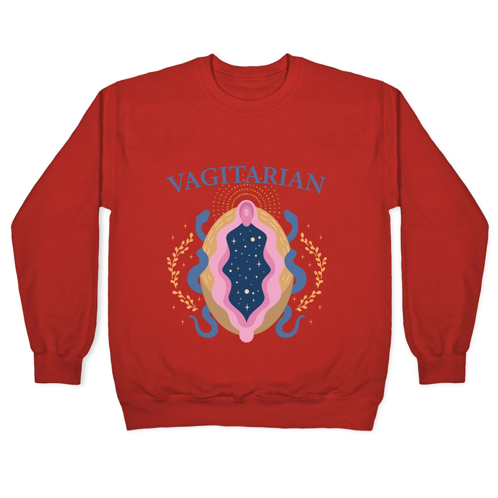 Vagitarian Lesbian Pride Crewneck Unisex