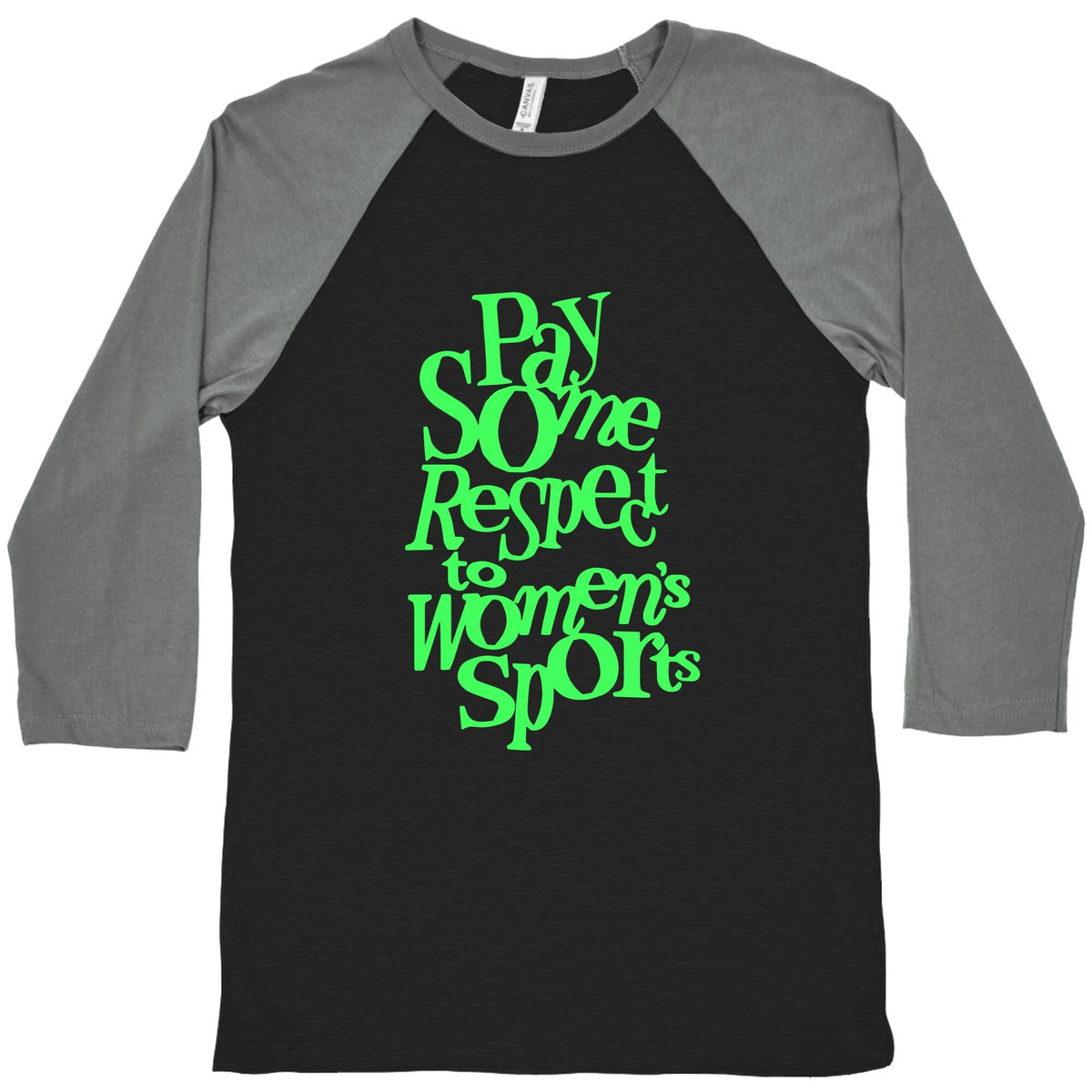 Pay Some Respect To Womens Sports Baseball Tee Unisex