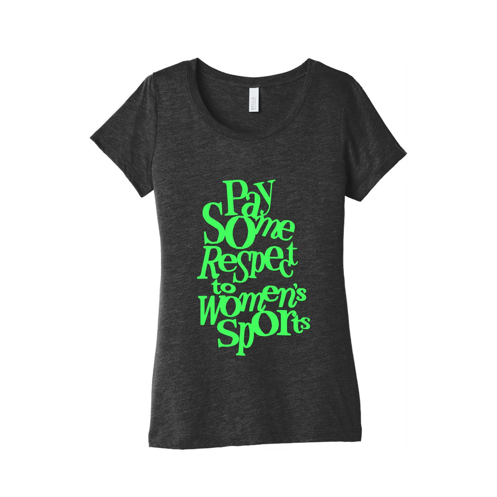 Pay Some Respect To Womens Sports Womens Triblend Tee Unisex