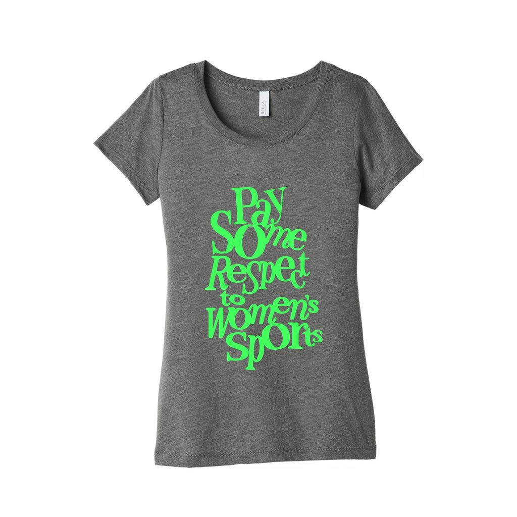 Pay Some Respect To Womens Sports Womens Triblend Tee Unisex
