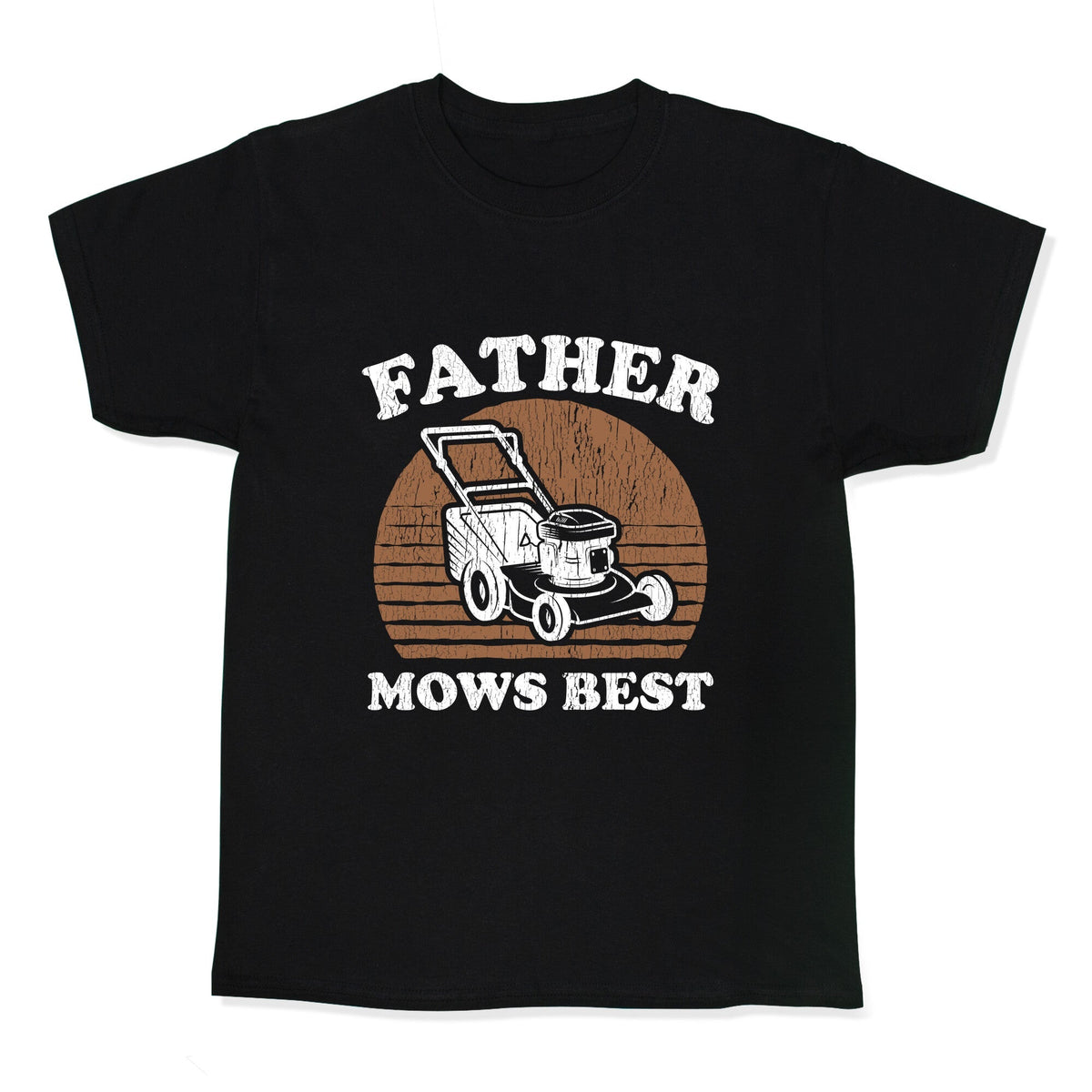 Father Mows Best Fathers Day Kids Tee Unisex