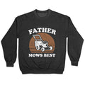 Father Mows Best Fathers Day Crewneck Unisex