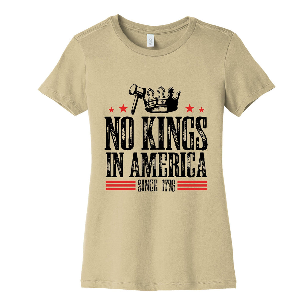No Kings In America Womens Cotton Tee Unisex