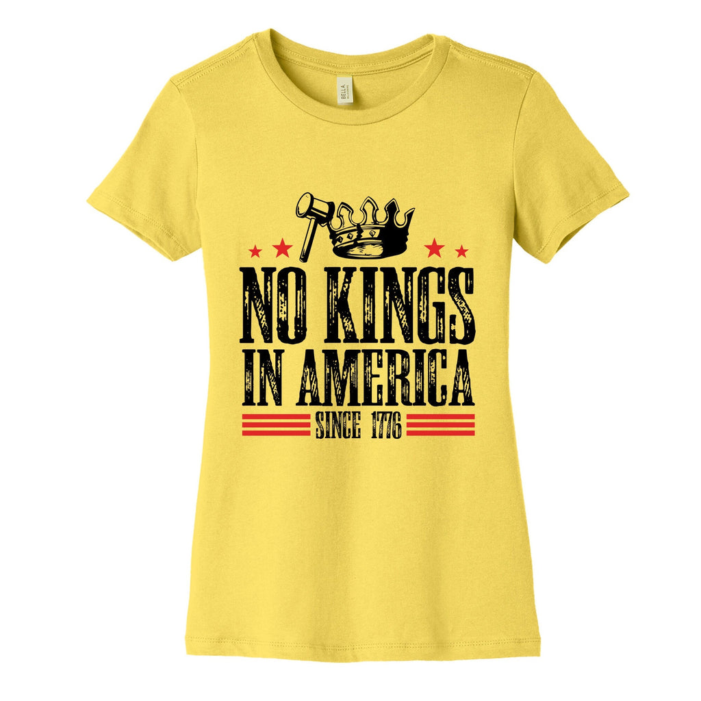 No Kings In America Womens Cotton Tee Unisex