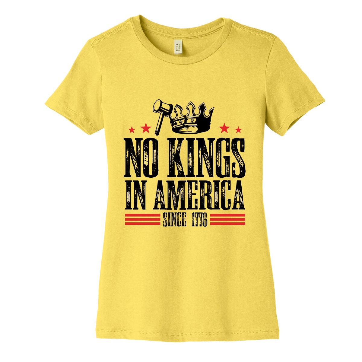 No Kings In America Womens Cotton Tee Unisex