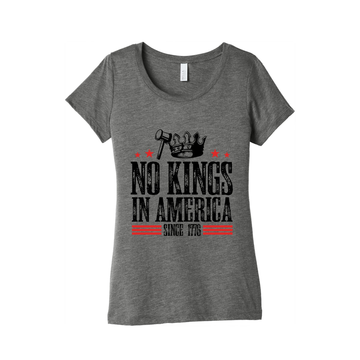 No Kings In America Womens Triblend Tee Unisex