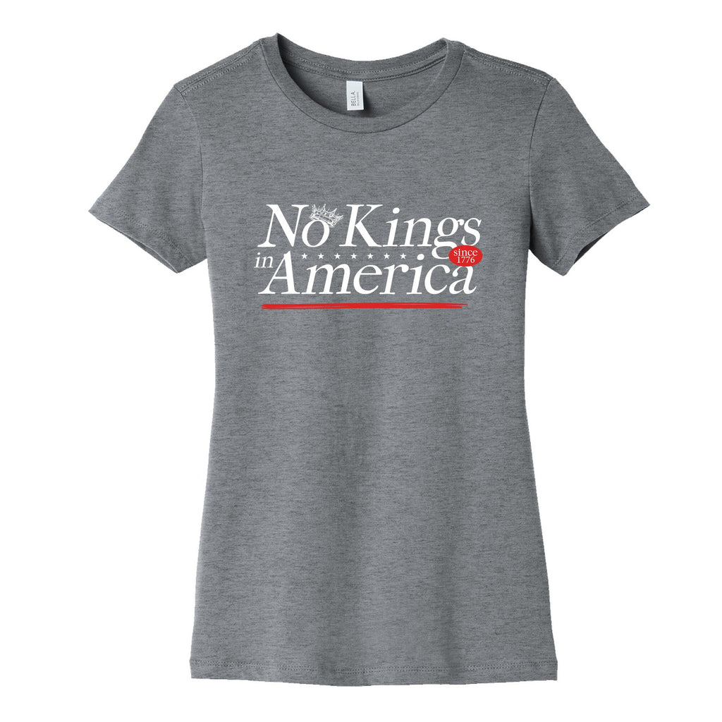 No Kings In America Anti Trump Womens Cotton Tee Unisex