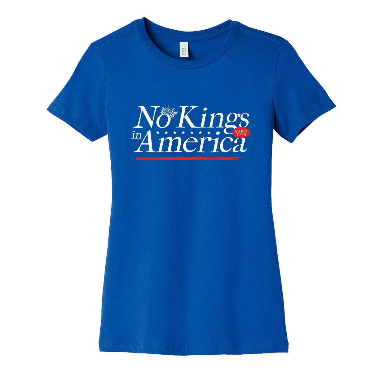 No Kings In America Anti Trump Womens Cotton Tee Unisex