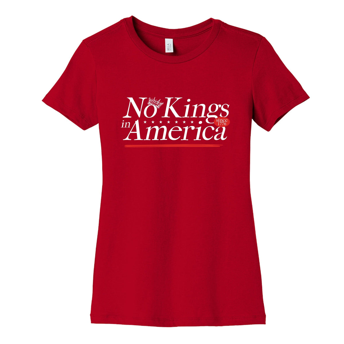 No Kings In America Anti Trump Womens Cotton Tee Unisex