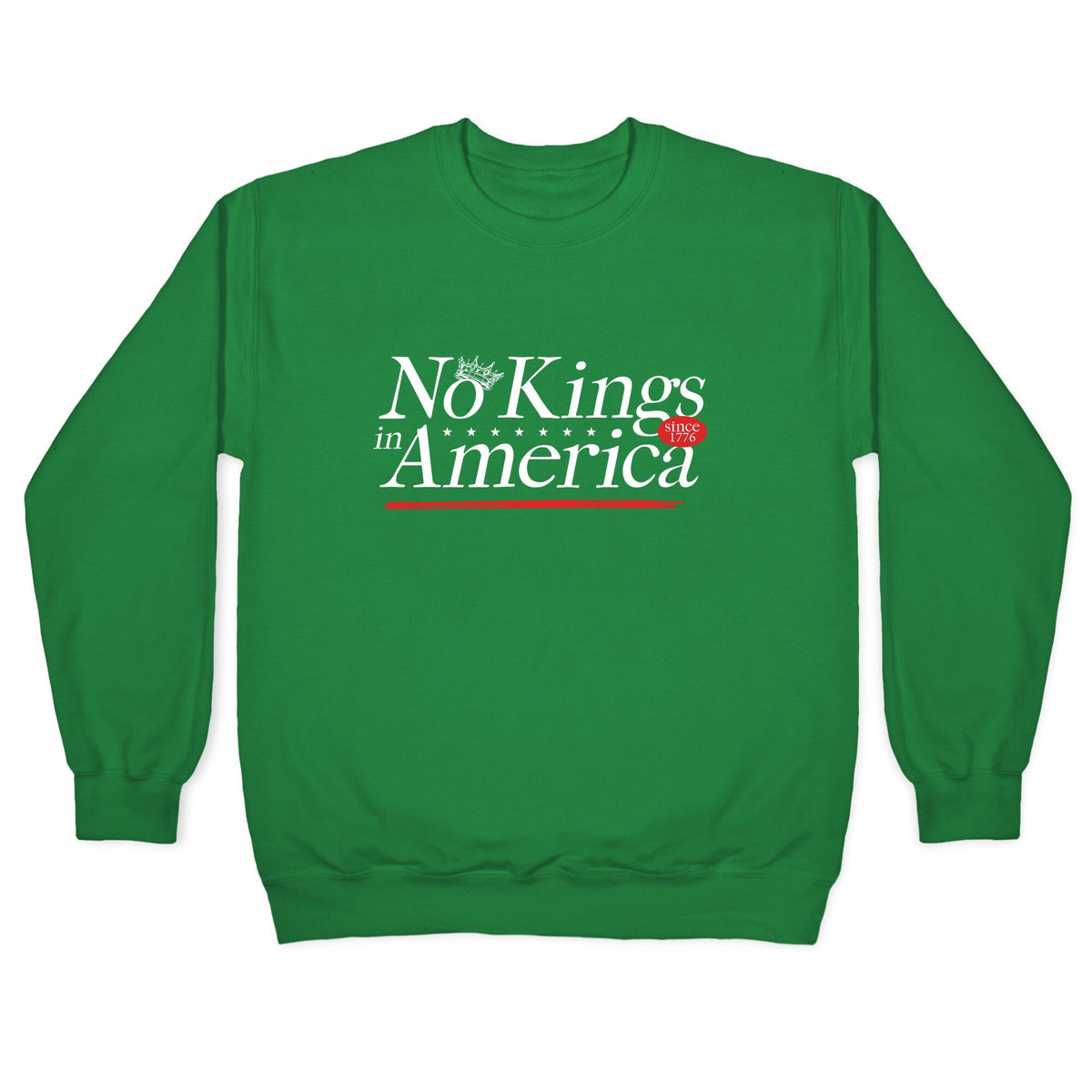 No Kings In America Anti Trump Crewneck Unisex