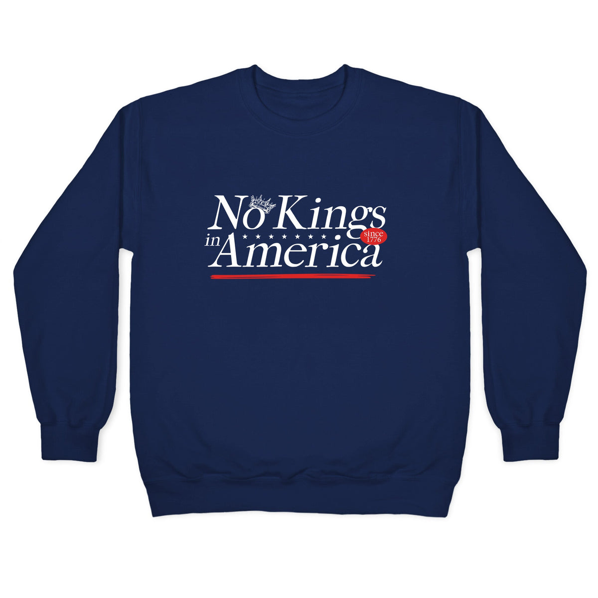 No Kings In America Anti Trump Crewneck Unisex